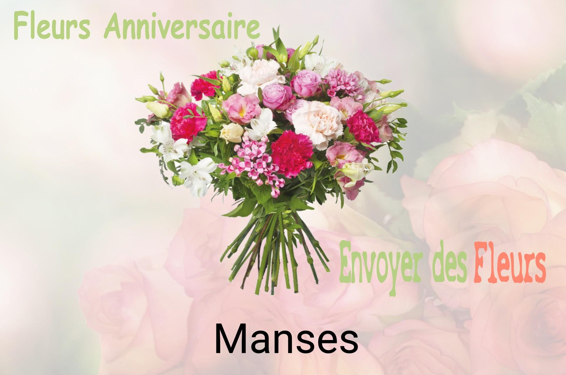 Bouquet de fleurs d’anniversaire livré à Manses